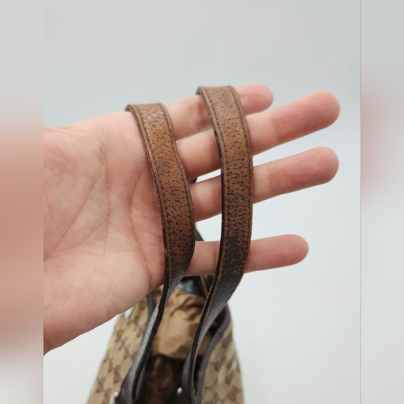 Gucci Eclipse Brown Monogram Canvas Tote Shoulder Bag - Picture 5 of 16